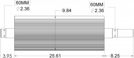 Horning® 110-tooth Heat Treated Fibertech Chevron Roll — RKRONEFTHT35