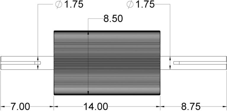 Horning® 160-tooth Heat Treated Straight Tooth Roll — RAUTO700HT6