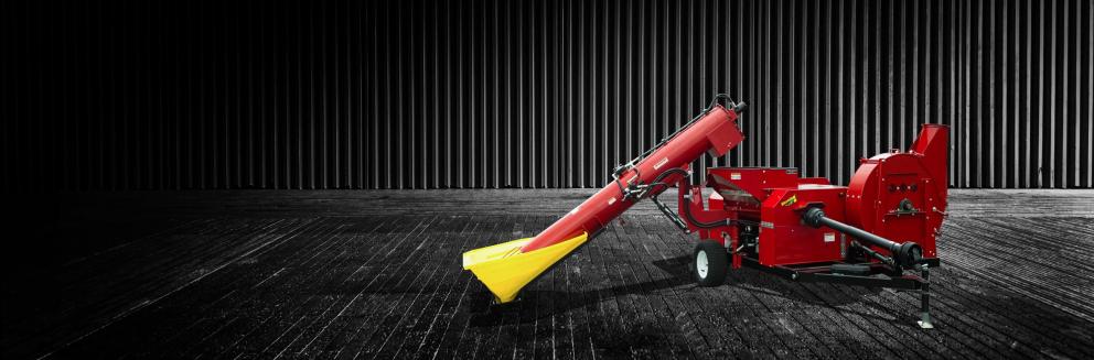 Horning shredder mill with blower